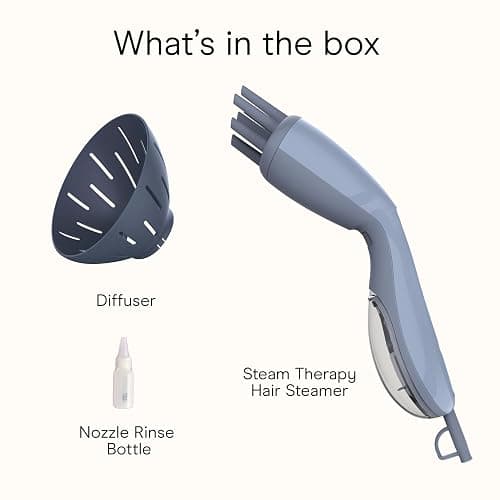 Infiniti PRO by CONAIR Steam Therapy Hair Steamer, Portable Styling Tool with 7-Inch Diffuser Attachment, 30-Second Heat-Up, Penetrating Steam for Detangling, Reshaping, and Volumizing Curls, Blue thumbnail 8