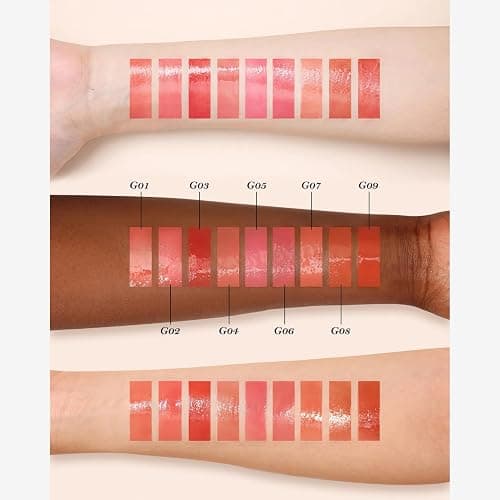 Flower Knows Midsummer Fairytales Coating Lip Lacquer,Glowy Non-Fading Lip Gloss,Hydrating Tinted Lip Oil for Girls&Women,Vegan & Cruelty Free,0.17Fl Oz(G04 To the Moon) thumbnail 3