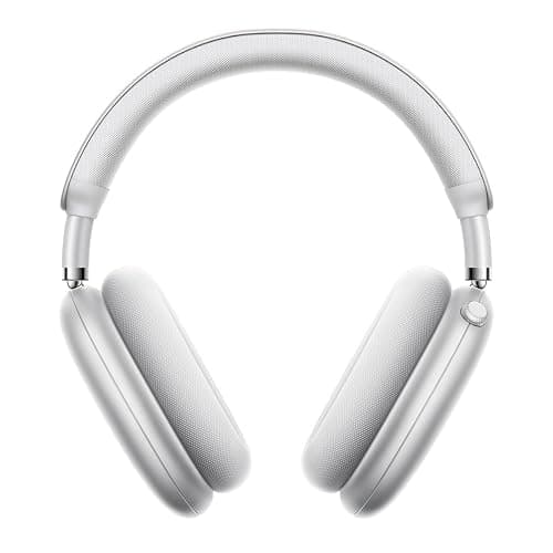 Wireless Headphones Bluetooth Headphones Active Noise Cancelling Over-Ear Head-Phones with Microphones, 24 Hours Playtime, HiFi Audio Adjustable Headset for iPhone/Android/Samsung - White - Image 1