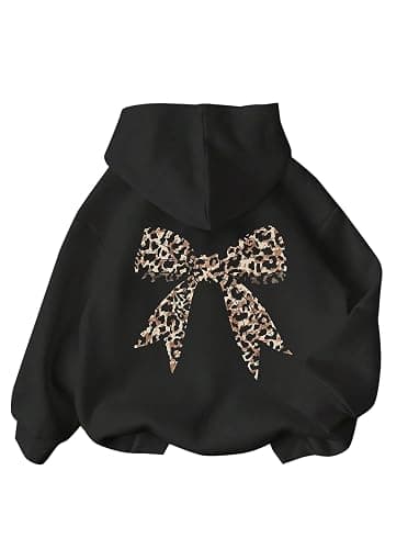 Ecolala Girls Long Sleeve Hooded Sweatshirt Thick Graphic Hoodie Cute Pullovers Tops - Image 1