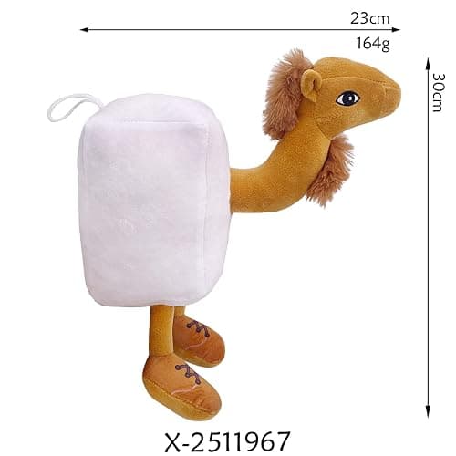DPMCTCP Italian Brainrot Animals Plush,Brainrot Evolution Plushie - Soft, Collectible, Memetic Home Accent (Frigo Camelo) thumbnail 2