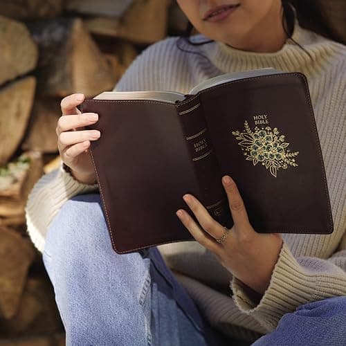 KJV Holy Bible: Personal Size Giant Print with 43,000 Cross References, Deluxe Burgundy Leathersoft, Red Letter, Comfort Print: King James Version thumbnail 11
