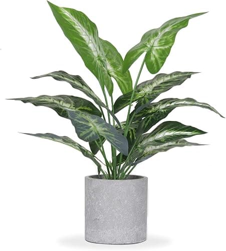 JC nateva 16" Fake Plants Artificial Potted Faux Plants for Bathroom Office Desk Home Decor Indoor - Image 1