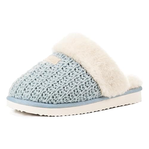 OOW Cozy House Slippers for Women with Memory Foam Soft Warm Fuzzy Slippers Women Home Womens Slipper Shoes for Indoor - Image 1