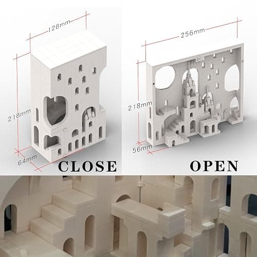 AIYIMUSIDEEN White Secret Realm No.9 Castle Building Block，Architecture Building Blocks（660PCS Gifts for Adults and Kids thumbnail 3