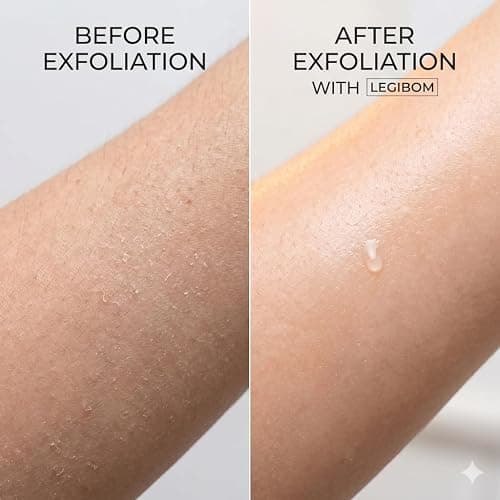 Legibom Korean Exfoliating Mitt & Body Scrub Glove – Deep Dead Skin Remover for Keratosis Pilaris & Self-Tan Removal – Smooth Skin Exfoliator for Shower, Women & Men 100% Viscose thumbnail 3