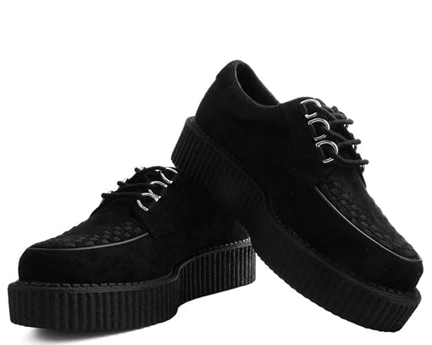 T.U.K. Faux Suede Creeper Sneaker for Women and Men | 3 Dring Lace Up Shoes and Interlace | Classic Round Toe and Sole | Comfort for Everyday Wear thumbnail 2