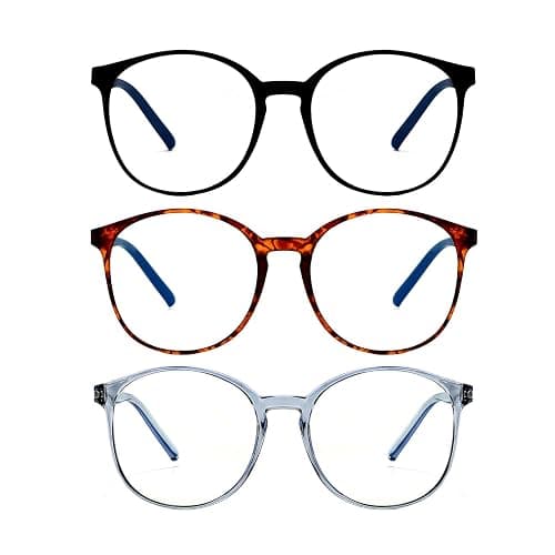 ACMPOOFDD 3 Pack Blue Light Blocking Glasses For Woman/Men Elastic Eyeglass Legs Computer Gaming Glasses Clear Blue Light thumbnail 5