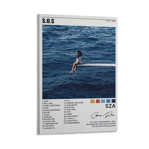 Sza Sos Jenna Ortega Poster Canvas Wall Art Decoration Prints for Living Room Home Bedroom Decor Painting08x12inch(20x30cm) - Image 1