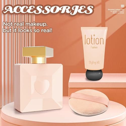 Fake Makeup Kits for Girls Toys 3 4 5 Years Old, Pretend Makeup Toys for Girls Birthday Gifts 3-5 Years Old (Black) thumbnail 8
