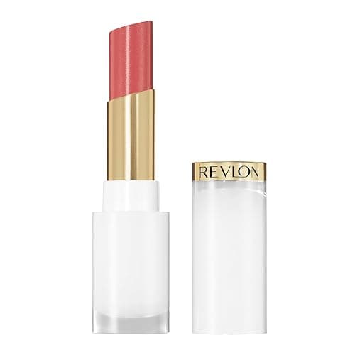 REVLON Super Lustrous Glass Shine Balm, Hydrating Tinted Lip Balm with Hyaluronic Acid, Aloe & Rose Quartz, 003 Honey Shine, 0.11 oz - Image 1
