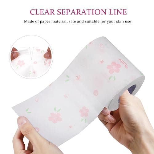 Beavorty Flower Printed Toilet Paper Rolls 4pcs Decorative Pink Bath Tissue for Home Travel Household Use thumbnail 3