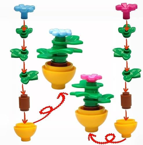 dspitwod City Street Lamp House Garden Building Accessories with Lights Trees and Flower Pot Block Toys Compatible with Major Bricks thumbnail 5