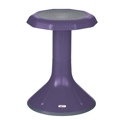 ECR4Kids ACE Active Core Engagement Wobble Stool, 18-Inch Seat Height, Flexible Seating, Eggplant | Durable plastic, GREENGUARD Gold Certified, 13 years +, 220 lb capacity, fully assembled, flexible seating for classroom use - Image 1