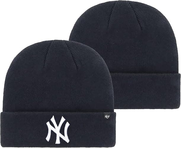 '47 MLB Unisex-Adult Primary Logo Cuffed Knit Primary Logo Team Color Beanie Hat Cold Weather Hat, One Size - Image 1