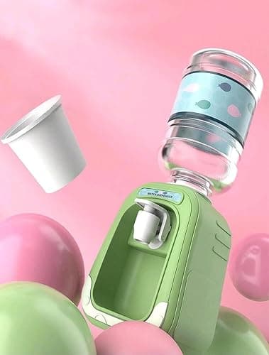 Mini Water Dispenser Pump for Micellar Water, Desktop Liquid Dispenser, Fun Makeup Remover Container, Bathroom and Vanity Organizer (Pink) thumbnail 5