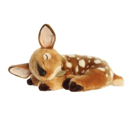 Aurora® Adorable Miyoni® Tots Sleepy Fawn Stuffed Animal - Lifelike Details Make a Cherished Companion - Perfect for Decorating Bedrooms or Classrooms - Brown 10.5 Inches - Image 1