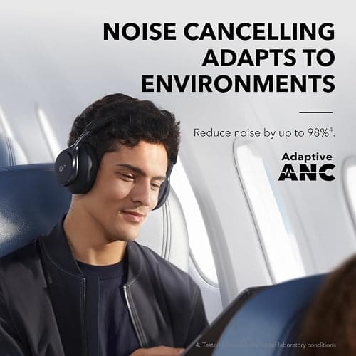Soundcore Space One, Adaptive Active Noise Cancelling Headphones thumbnail 3