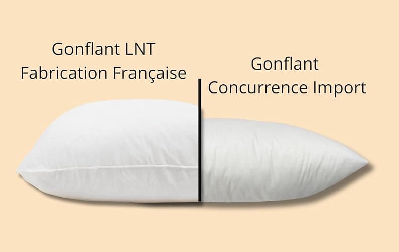 LNT France - Lot de 4 Coussins de Garnissage 40x40cm, Ultra Gonflant, Coussin Canapé, Coussin à Recouvrir, Rembourrage Coussins Blanc. thumbnail 7