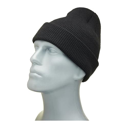 Blackrock Black Beanie Hat for Men and Women, Running, Lightweight, Skull Caps, Thermal Beanie, Winter Work Hat, Unisex - One Size thumbnail 5