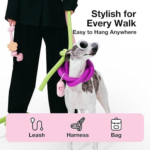 VETRESKA Dog Poop Bag Dispenser with Cherry Blossom Scented Poop Bags, Leak Proof and Extra Thick Pet Waste Bags, 1 Poop Bag Holder and 105 Bags for Dog Walking and Cats Litter, Pink thumbnail 9