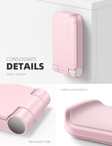 Lamicall Headphone Stand, Sticky Headset Hanger - Adhesive Headphone Holder Hook Mount, Headset Stand Holder Clip Under Desk, Earphone Clamp for Airpods Max, HyperX, Sennheiser, Pink thumbnail 6
