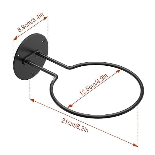 jockcaras Ball Display Holder Wall Mount: Black Storage Rack for Basketball, Rugby, Soccer, Football, Baseball Room Decor - Boys Sports Accessories Organizer thumbnail 5