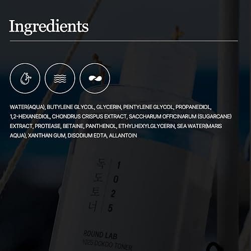 ROUND LAB 1025 Dokdo Toner 6.76 Fl Oz, Oil Control and Reduces Excess Sebum, Gentle Exfoliating Facial Toner, Deep Sea Water for Moisturization, Soft Finish Without Stickiness, Korean Skin Care thumbnail 2