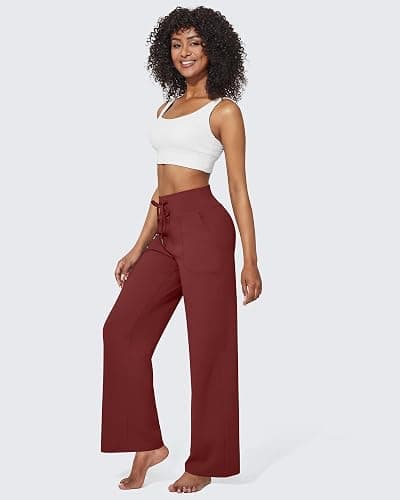 G4Free EverGoing Wide Leg Pants for Women Yoga Pants High Waist Sweatpants with Pockets Stretch Lounge Pants Comfy Workout thumbnail 5