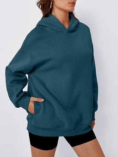 Trendy Queen Womens Oversized Hoodies Comfy Sweatshirts Fall Fashion 2025 Outfits Casual Tops Fleece Clothes with Pockets thumbnail 3