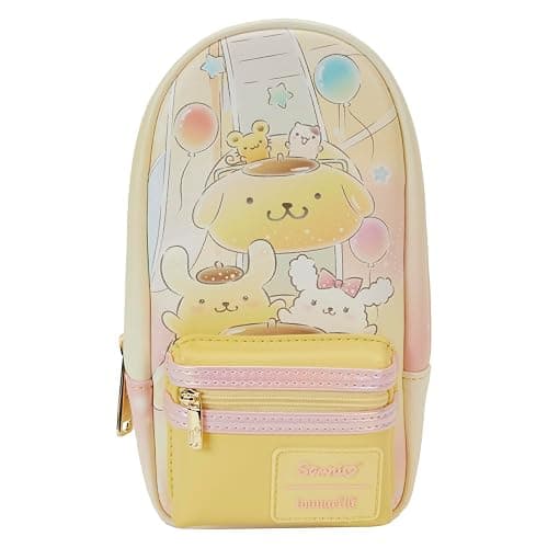 LOUNGEFLY Stationary Sanrio Pompompurin Carnival Pencil CASE - Image 1