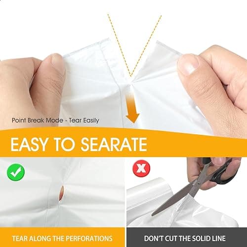 150 Count Garbage Bags 30 Litres/8 Gallon Kitchen Trash Bags Medium Unscented White Garbage Can Liners thumbnail 4