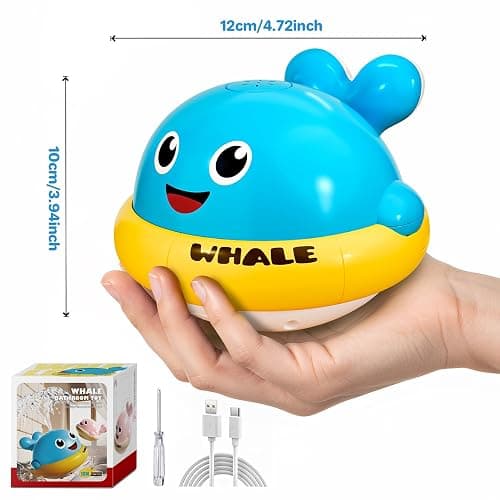 Baby Light Up Bath Toys: Toddler Bath Toy for 1 2 Year Old - Bath Toys for Babies 6-12 Months with Colorful Lights - Baby Boy girl Gifts Kids Toys Age 1-3 thumbnail 2