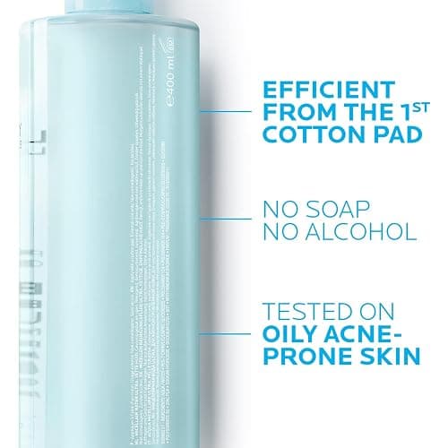 La Roche-Posay Effaclar Micellar Cleansing Water Toner for Oily Skin, Oil Free Makeup Remover, Safe for Sensitive Skin with Thermal Spring Water thumbnail 6