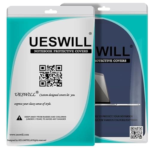 UESWILL Compatible with MacBook Air 13 inch Case 2010-2017 Release Model A1369 A1466, Smooth Matte Hard Shell Case Cover + Microfibre Cleaning Cloth, Navy Blue thumbnail 8