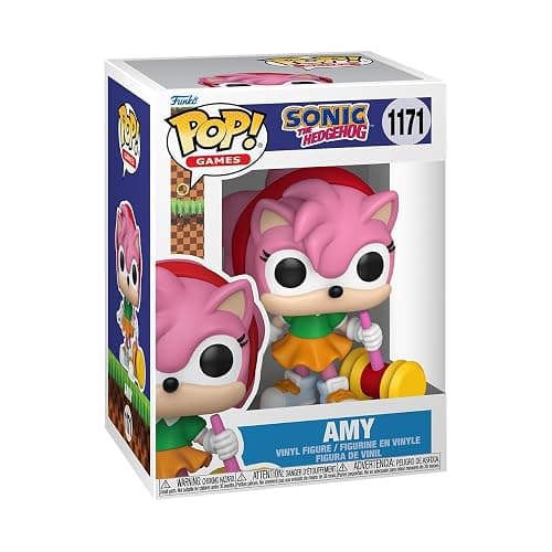 Funko Pop! Games: Sonic The Hedgehog - Amy - 1/6 Odds for Rare Chase Variant - Collectable Vinyl Figure - Gift Idea - Official Merchandise - Toys for Kids & Adults - Video Games Fans - Image 1