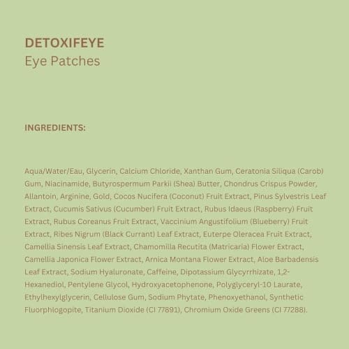 Pixi DetoxifEYE Depuffing Hydrogel Under-Eye Patches, Cucumber, Hyaluronic Acid & Caffeine for Puffy Eyes and Dark Circles, Hydrate Eye Area, 30 Pairs, 60 Patches thumbnail 9