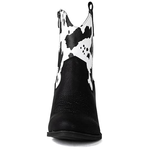 GLOBALWIN Women's The Western Wear Fashion Cowboy Cowgirl Free Birds Country Concert Disco Outfits Low Heel Walking Boots For Ladies thumbnail 7