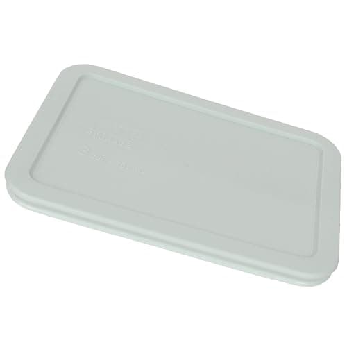 Pyrex 7210-PC 3 Cup Muddy Aqua Food Storage Replacement Lids (2-Pack) - Made in USA thumbnail 2