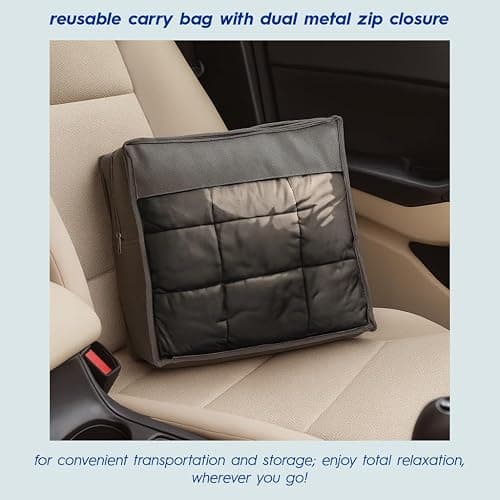 Harbour Housewares Weighted Blanket 6kg with Storage Bag – 125x180cm Black Weight Blanket for Anxiety, Stress Relief & Deep Sleep – Soft Fabric Calming Throw with Glass Bead Filling thumbnail 5