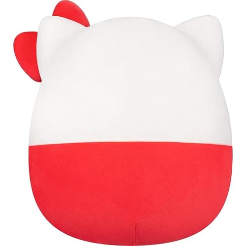 Squishmallows Original Sanrio 12in Hello Kitty in Red Overalls – Official Jazwares Plush (Medium-Sized) thumbnail 4