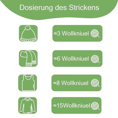 Maxee Häkelgarn 250g (50g*5 Farbe), Acryl Wolle Zum Stricken, Garn zum Häkeln und Stricken, Hand Knitting Yarn Set, Handstrickgarn Baumwollgarn für Häkeln, Wolle zum Stricken und Kunsthandwerk thumbnail 6