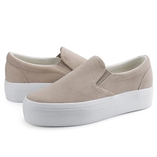 JABASIC Women Slip-on Platform Loafers Casual Comfortable Loafer Shoes thumbnail 4
