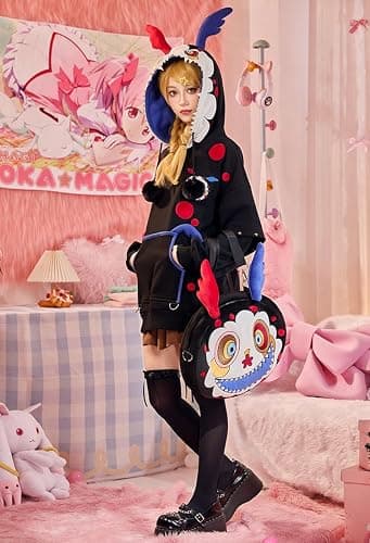 MICOTAKU Puella Magi Madoka Magica Charlotte Dessert Witch Ita Bag Crossbody Single Shoulder Bag Cute Backpack thumbnail 5
