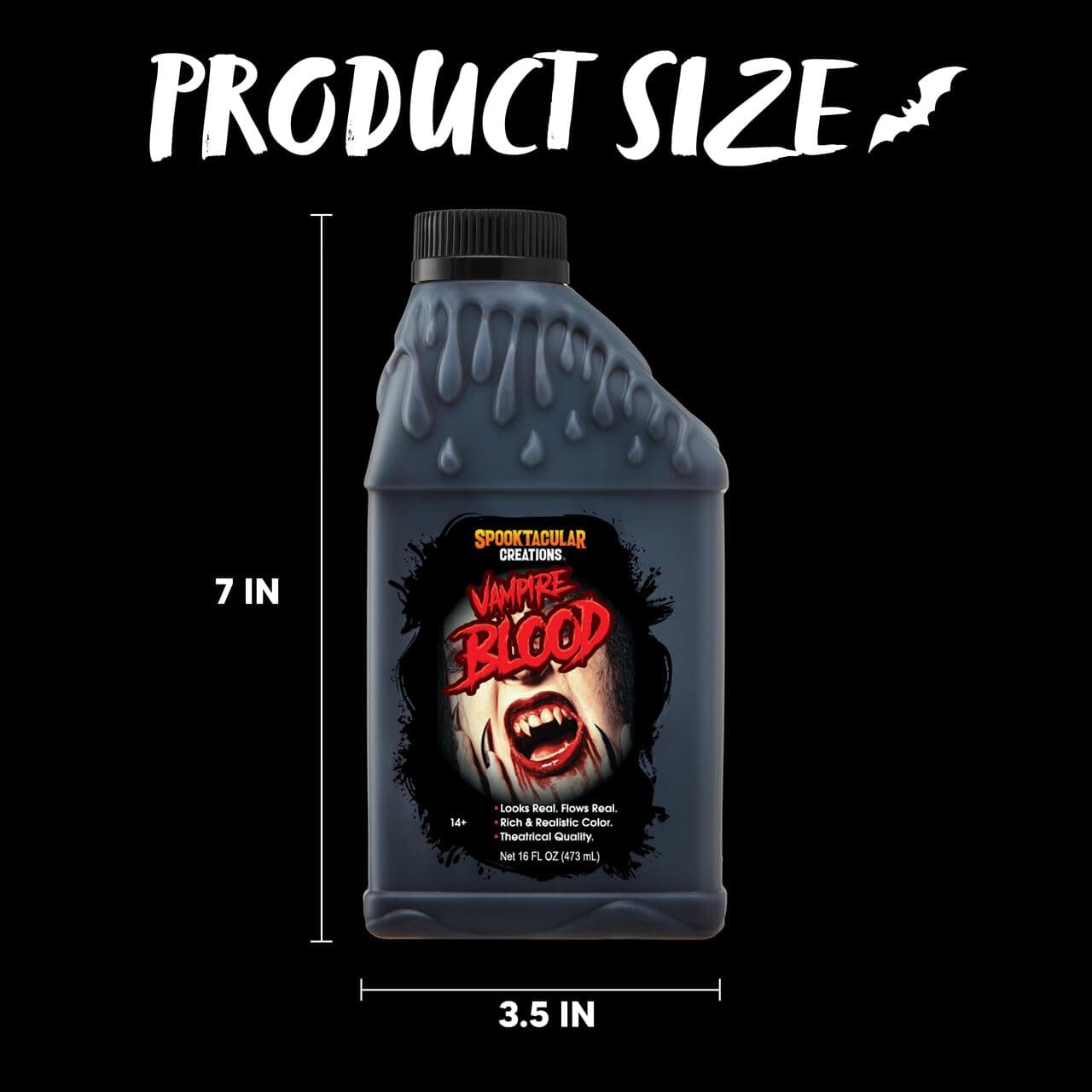 Spooktacular Creations 16oz Fake Blood, Washable Fake Blood for Clothes, Gallon Fake Blood for Makeup, Stage Blood for Zombie, sfx Cosplay Costume Makeup thumbnail 4