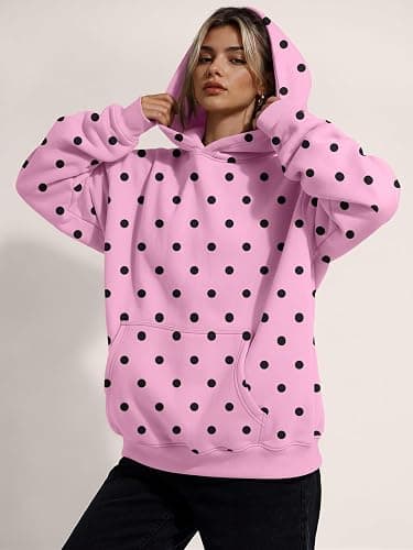 Trendy Queen Women Oversized Hoodies Fall Outfits | Gentle Skin Feel, Aesthetic Drop Shoulder, Large Kangaroo Pocket, Seamless Daily Outfit Match thumbnail 5