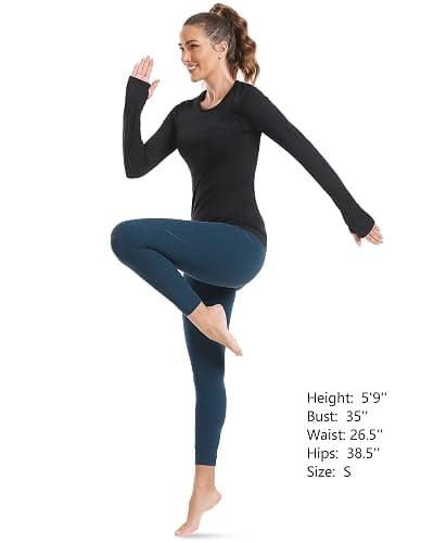 Stelle Womens Seamless Workout Top Yoga Athletic Shirt Sports Underscrub thumbnail 5