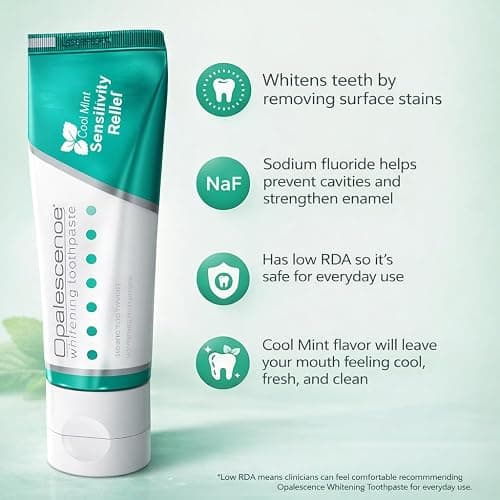 Opalescence GO 15 Whitening Bundle - (7 Treatments) Hydrogen Peroxide Prefilled Teeth Whitening Trays and Travel Sensitive Whitening Toothpaste 1 Oz - Mint Flavor- Includes a Toothbrush - 6288-1T thumbnail 7