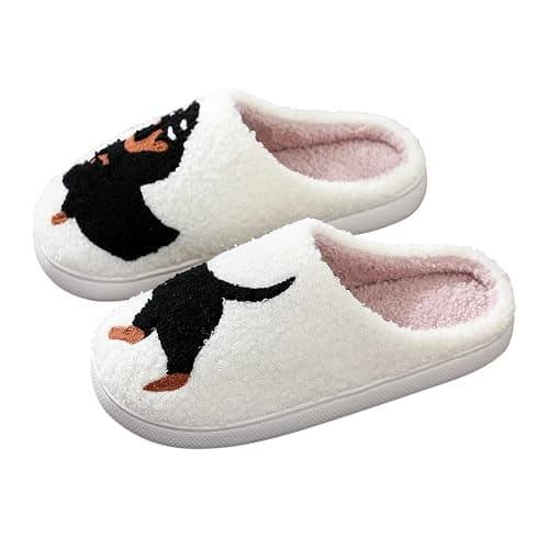 NIBESSER Hausschuhe Damen Plüsch Kuschelige Schlappen Rutschfeste Schuhe Warme Pantoletten Flauschige Bequeme Slippers Frauen und Männer Weihnachten Halloween Geschenke thumbnail 7