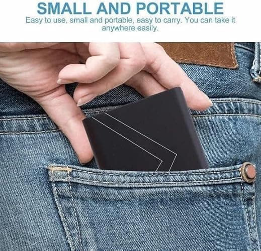 Piocspw Disque Dur Externe 2To, 2.5 Pouces, Portable étanche et Anti-Choc pour PC, Mac, TV, MacBook, Ordinateur Portable, Bureau, Windows,Noir thumbnail 3